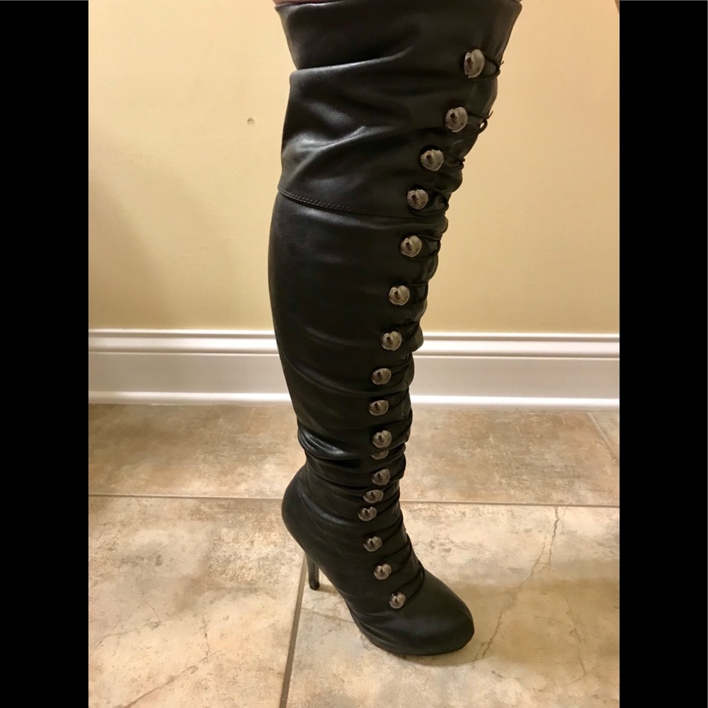 SHOEDAZZLE Thigh High Over the knee platform boots
